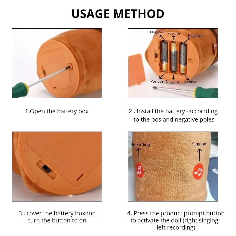 1Pc Dancing Cactus Toy,Repeat Talking ,Song Speaker Wriggle Dancing Sing Talk, Plushie Stuffed ,Interaction and Decoration